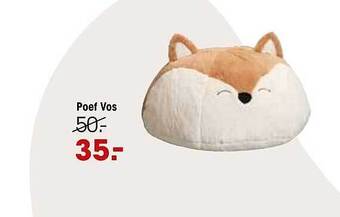 Kwantum Poef Vos aanbieding