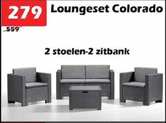iTEK Loungeset Colorado aanbieding