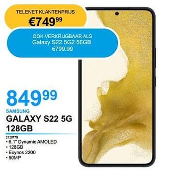 AUVA Samsung galaxy s22 5g 128gb aanbieding
