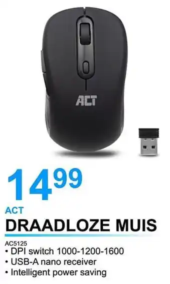 AUVA Act draadloze muis ac5125 aanbieding