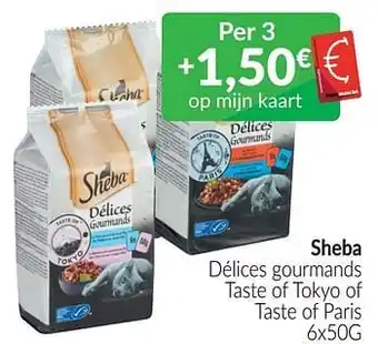 Intermarché Sheba délices gourmands taste of tokyo of taste of paris aanbieding