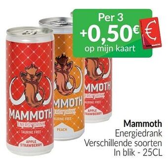Intermarché Mammoth energiedrank aanbieding