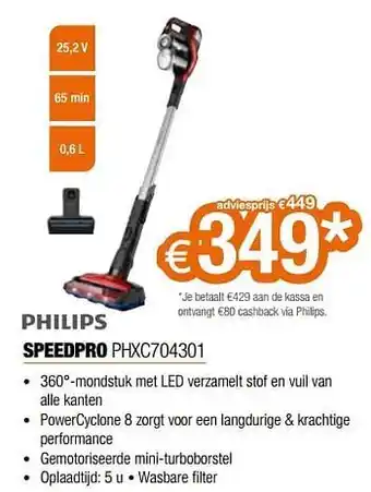 Expert Philips speedpro phxc704301 aanbieding