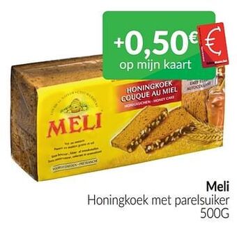 Intermarché Meli honingkoek met parelsuiker aanbieding