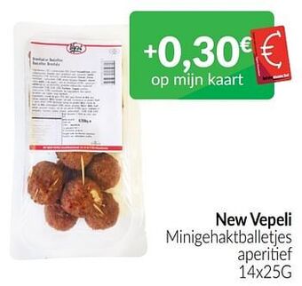 Intermarché New vepeli minigehaktballetjes aperitief aanbieding