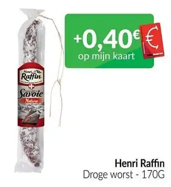 Henri raffin droge worst