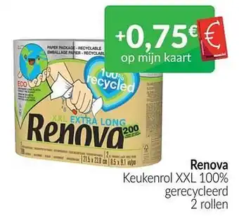 Intermarché Renova keukenrol xxl 100% gerecycleerd aanbieding