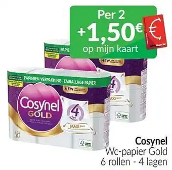 Intermarché Cosynel wc-papier gold aanbieding