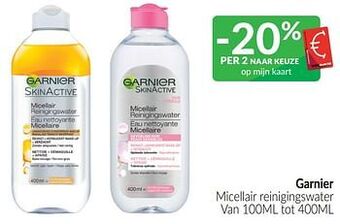 Intermarché Garnier micellair reinigingswater aanbieding
