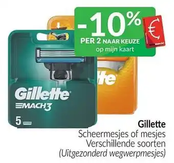 Intermarché Gillette scheermesjes of mesjes aanbieding