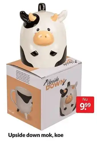Boekenvoordeel Upside down mok koe aanbieding