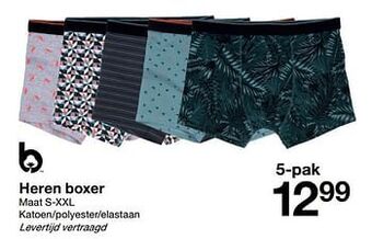 Zeeman Heren boxer aanbieding