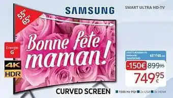 Samsung smart ultra hd-tv ue65tu8300wxxn