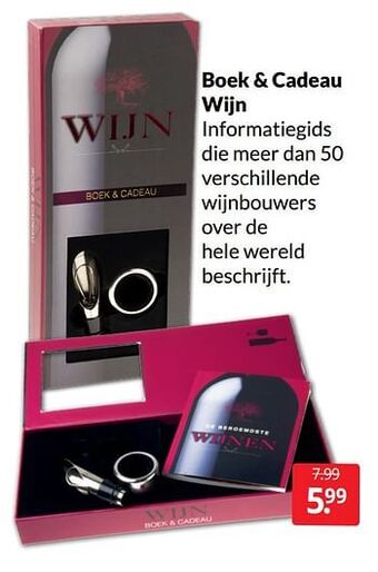 Boekenvoordeel Boek + cadeau wijn aanbieding