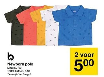 Zeeman Newborn polo aanbieding