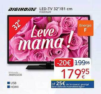 Eldi Digihome Led-tv 32 aanbieding