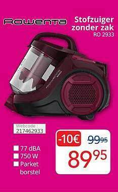 Eldi Rowenta Stofzuiger Zonder Zak aanbieding