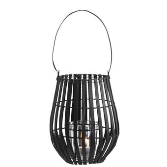 Leen Bakker Lantaarn Misha - zwart - 26xØ15 cm aanbieding