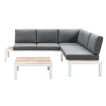 Leen Bakker Hoekset Isere - 3-delig - wit - incl. kussens aanbieding