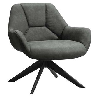 Leen Bakker Fauteuil Mace - stof - grijs aanbieding