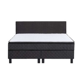 Leen Bakker Boxcombinatie Riga met topdekmatras - zwart - 140x200 cm aanbieding