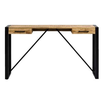 Leen Bakker Bureau Kyan - zwart/naturel - 78x140x40 cm aanbieding