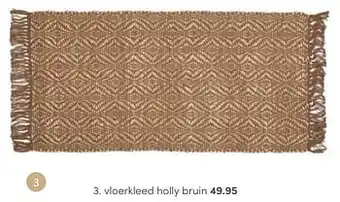 Baby & Tiener Vloerkleed holly bruin aanbieding