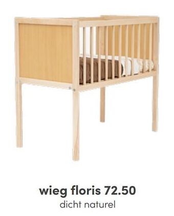 Baby & Tiener Wieg floris dicht naturel aanbieding