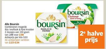 Albert Heijn Alle Boursin aanbieding