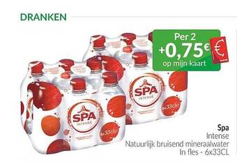 Intermarché Spa Intense Natuurlijk Bruisend Mineraalwater aanbieding