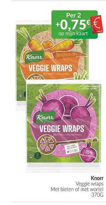 Intermarché Knorr Veggie Wraps aanbieding