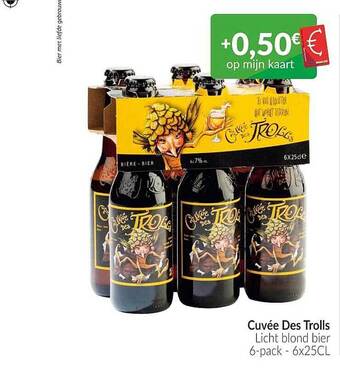 Intermarché Cuvée Des Trolls Licht Blond Bier aanbieding