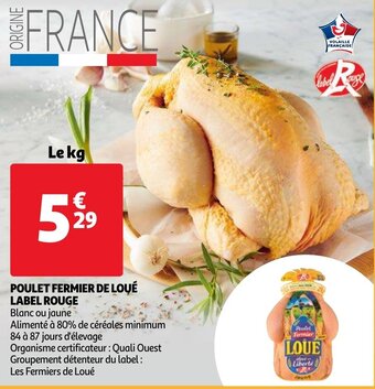 Auchan Poulet Fermier De Loue Label Rouge aanbieding