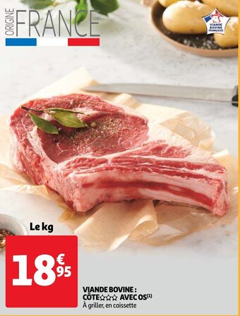 Auchan Viande Bovine: Cote Avec OS aanbieding