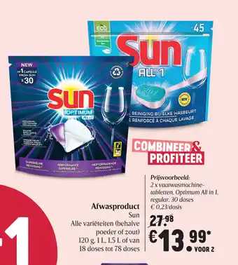 Delhaize Afwasproduct Sun aanbieding