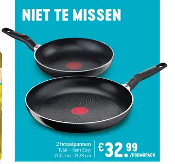Delhaize 2 braadpannen aanbieding