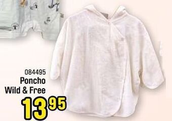 Happyland Poncho wild + free aanbieding
