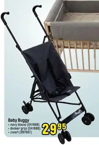 Happyland Baby buggy navy blauw aanbieding