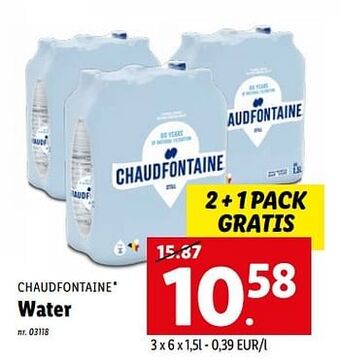 Lidl Water aanbieding