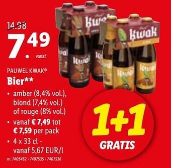 Lidl Bier aanbieding