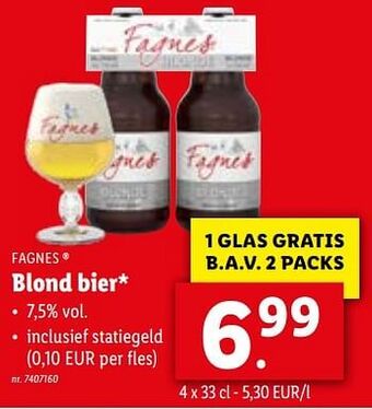 Lidl Blond bier aanbieding
