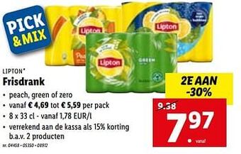 Lidl Frisdrank aanbieding