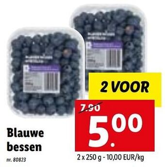 Lidl Blauwe bessen aanbieding