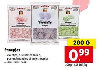 Lidl Snoepjes aanbieding