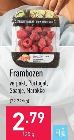 ALDI Frambozen aanbieding