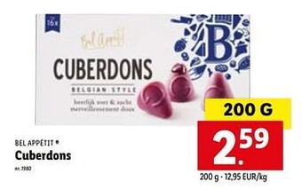 Lidl Cuberdons aanbieding