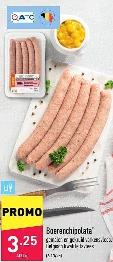 ALDI Boerenchipolata aanbieding