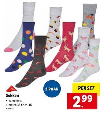Lidl Sokken aanbieding