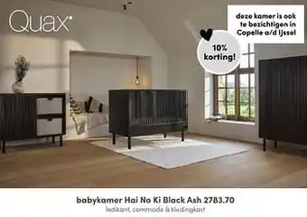 Baby & Tiener Babykamer hai no ki black ash aanbieding