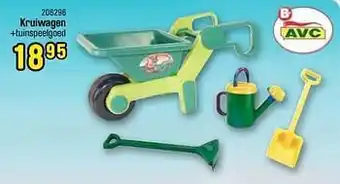 Happyland Kruiwagen +tuinspeelgoed aanbieding